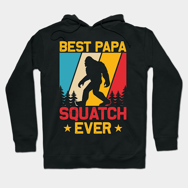 Best Papa, Squatch Ever Hoodie by Dylante